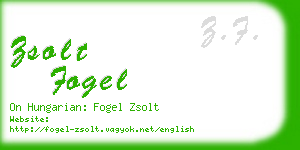 zsolt fogel business card